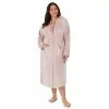 Plus Size Koolaburra By UGG Plush Hooded Zip Robe With Kangaroo Pocket Castlerock Grey
