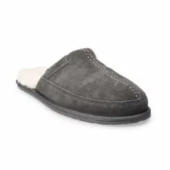 Koolaburra By UGG Kolson Men's Suede Scuff Slippers Stone Gray