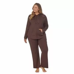 Plus Size Koolaburra By UGG Sweater Knit Pajama Top & Wide Leg Pajama Pants Set Olive -Koolaburra by UGG shop unnamed file 1323