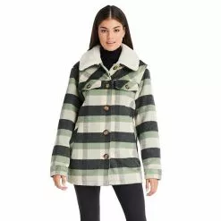 Women's Koolaburra By UGG Sherpa-Collar Shacket Green Dk G