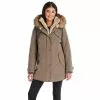 Women's Koolaburra By UGG Faux-Fur Hood Inner-Vest Puffer Coat Olive