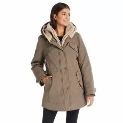 Women's Koolaburra By UGG Faux-Fur Hood Inner-Vest Puffer Coat Olive -Koolaburra by UGG shop unnamed file 205