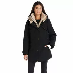 Women's Koolaburra By UGG Faux-Fur Hood Inner-Vest Puffer Coat Olive -Koolaburra by UGG shop unnamed file 207