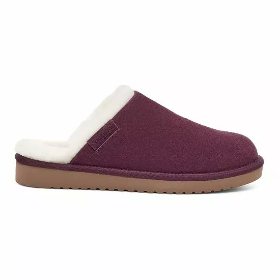 Koolaburra By UGG Sonele Women's Suede Slippers Plum 2 Koolaburra By UGG Sonele Women's Suede Slippers Plum - Image 2