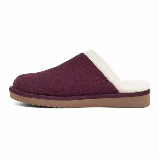 Koolaburra By UGG Sonele Women's Suede Slippers Plum 3 Koolaburra By UGG Sonele Women's Suede Slippers Plum - Image 3