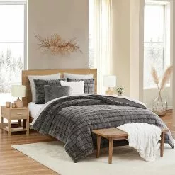 Koolaburra By UGG Izzel Faux Fur Comforter Set With Shams Cocoa Gray -Koolaburra by UGG shop unnamed file 346