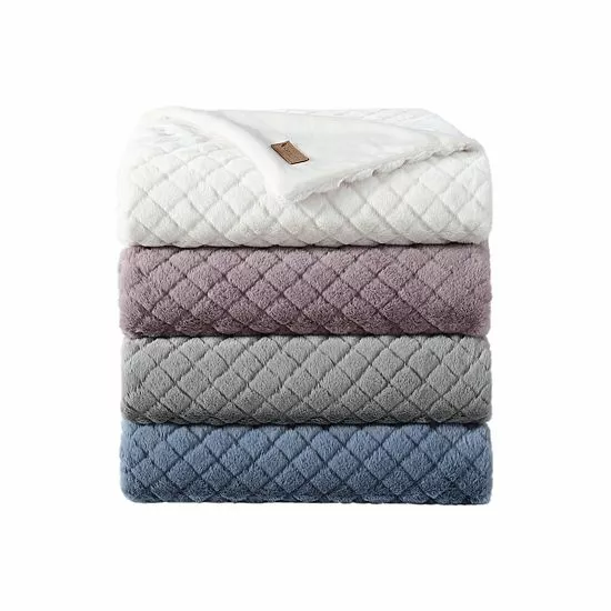 Koolaburra By UGG Octavia Faux Fur Throw Citadel 3 Koolaburra By UGG Octavia Faux Fur Throw Citadel - Image 3