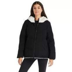 Women's Koolaburra By UGG Reversible Sherpa Puffer Jacket Black -Koolaburra by UGG shop unnamed file 430