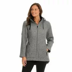 Women's Koolaburra By UGG Hooded Fleece Coat Salt Pepper 11 Women's Koolaburra By UGG Hooded Fleece Coat Salt Pepper -Koolaburra by UGG shop unnamed file 435