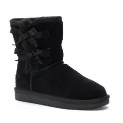 Koolaburra By UGG Victoria Girls' Short Winter Boots Black -Koolaburra by UGG shop unnamed file 6