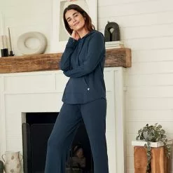 Women's Koolaburra By UGG Sweater Knit Pajama Top & Wide Leg Pajama Pants Set Olive -Koolaburra by UGG shop unnamed file 645