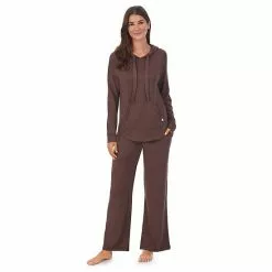 Women's Koolaburra By UGG Sweater Knit Pajama Top & Wide Leg Pajama Pants Set Olive -Koolaburra by UGG shop unnamed file 649
