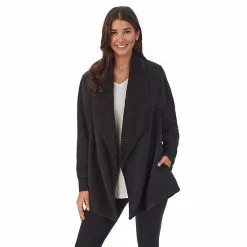 Women's Koolaburra By UGG Microfleece & Sherpa Open Cardigan Blue -Koolaburra by UGG shop unnamed file 654