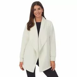 Women's Koolaburra By UGG Microfleece & Sherpa Open Cardigan Blue -Koolaburra by UGG shop unnamed file 656