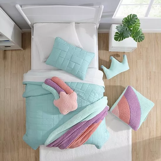 Koolaburra By UGG Lulu Kids Quilt Canal Blue 2 Koolaburra By UGG Lulu Kids Quilt Canal Blue - Image 2