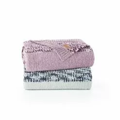 Koolaburra By UGG Aurora Chenille Knit Throw Dark Rose -Koolaburra by UGG shop unnamed file 902