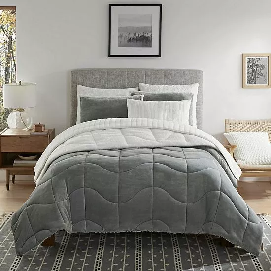 Koolaburra By UGG Dezi Comforter Set With Shams Steeple 5 Koolaburra By UGG Dezi Comforter Set With Shams Steeple - Image 5