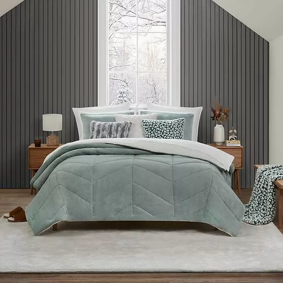 Koolaburra By UGG Dezi Comforter Set With Shams Steeple 8 Koolaburra By UGG Dezi Comforter Set With Shams Steeple - Image 8